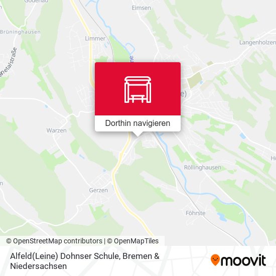 Alfeld(Leine) Dohnser Schule Karte