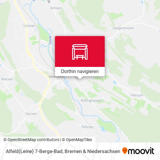 Alfeld(Leine) 7-Berge-Bad Karte