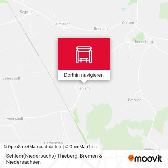 Sehlem(Niedersachs) Thieberg Karte