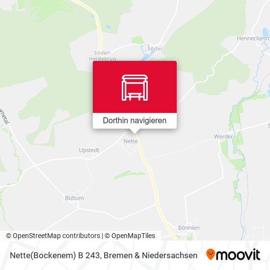 Nette(Bockenem) B 243 Karte