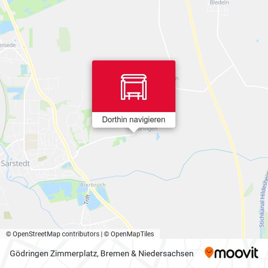 Gödringen Zimmerplatz Karte