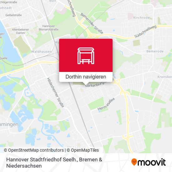 Hannover Stadtfriedhof Seelh. Karte