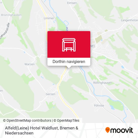 Alfeld(Leine) Hotel Waldlust Karte