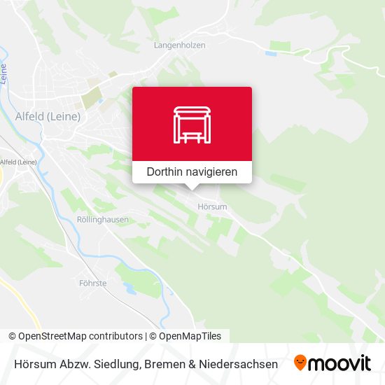 Hörsum Abzw. Siedlung Karte