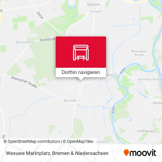 Wesuwe Marktplatz Karte