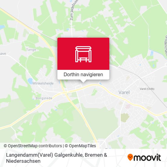 Langendamm(Varel) Galgenkuhle Karte