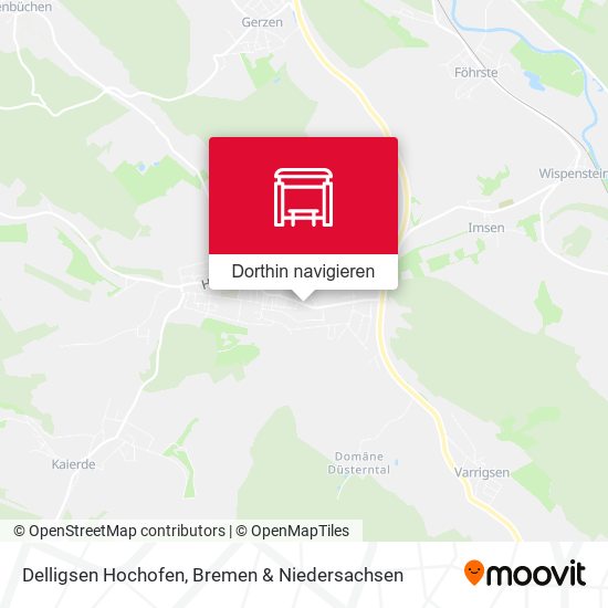 Delligsen Hochofen Karte
