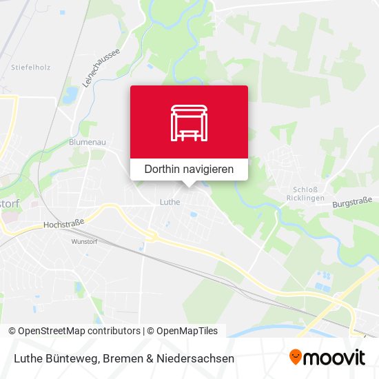 Luthe Bünteweg Karte