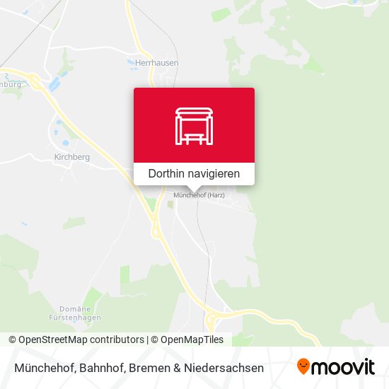 Münchehof, Bahnhof Karte