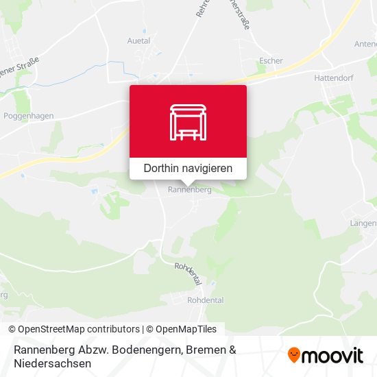 Rannenberg Abzw. Bodenengern Karte