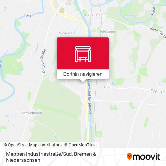 Meppen Industriestraße/Süd Karte