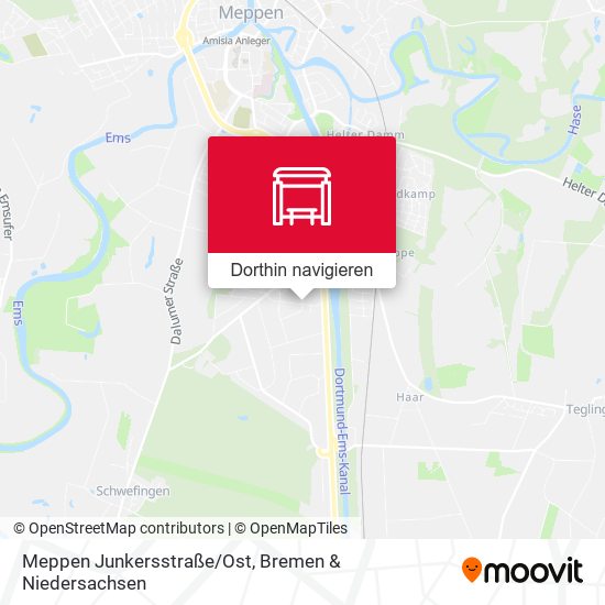 Meppen Junkersstraße/Ost Karte