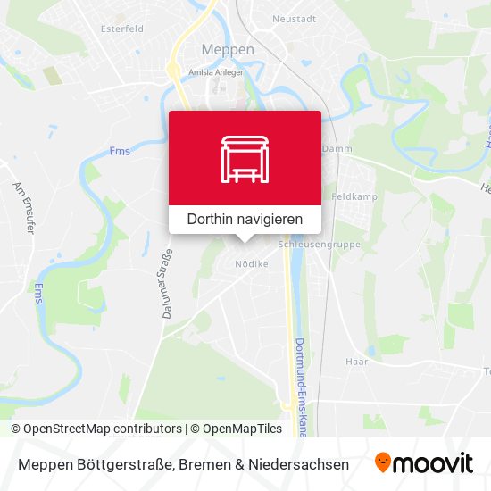 Meppen Böttgerstraße Karte