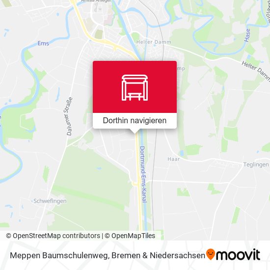 Meppen Baumschulenweg Karte