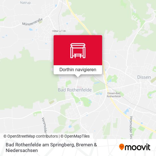 Bad Rothenfelde am Springberg Karte