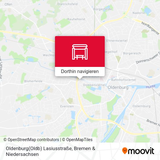 Oldenburg(Oldb) Lasiusstraße Karte