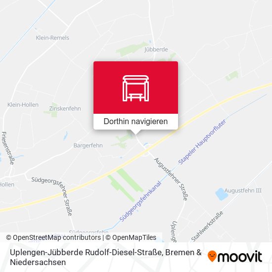 Uplengen-Jübberde Rudolf-Diesel-Straße Karte