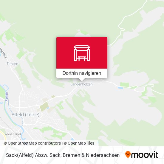 Sack(Alfeld) Abzw. Sack Karte
