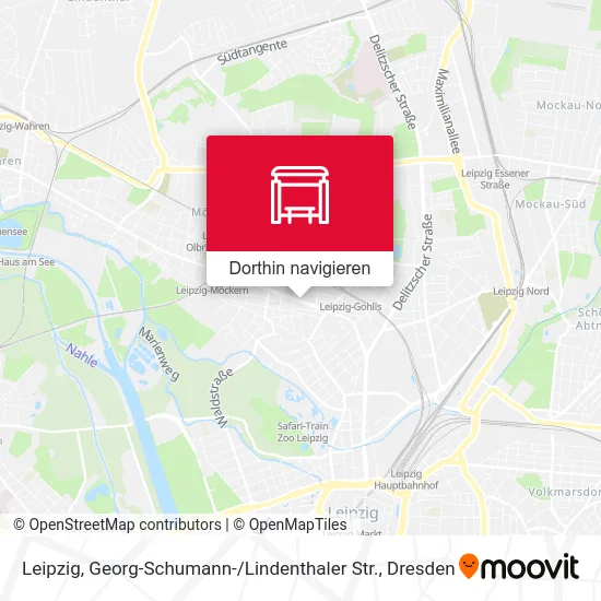 Leipzig, Georg-Schumann- / Lindenthaler Str. Karte