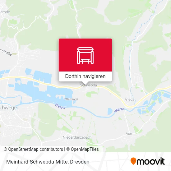 Meinhard-Schwebda Mitte Karte