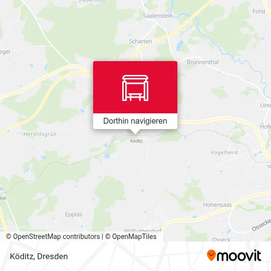 Köditz Karte