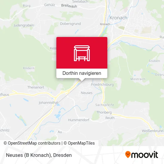 Neuses (B Kronach) Karte