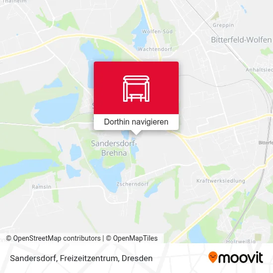 Sandersdorf, Freizeitzentrum Karte