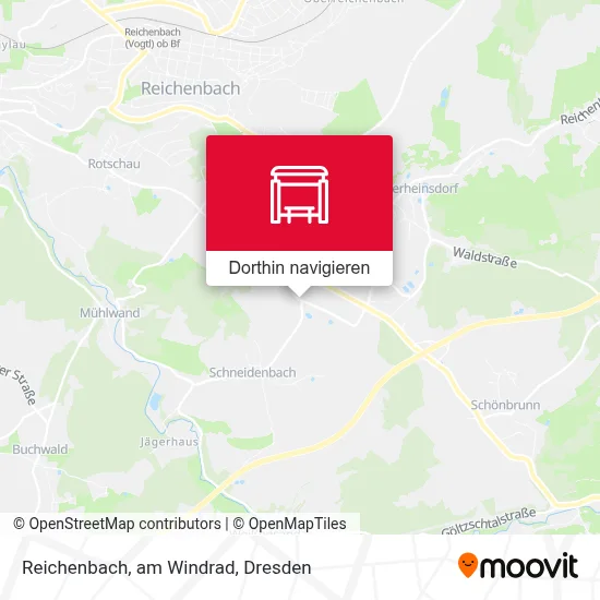 Reichenbach, am Windrad Karte