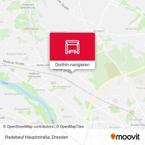 Radebeul Hauptstraße Karte