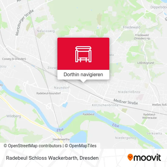 Radebeul Schloss Wackerbarth Karte