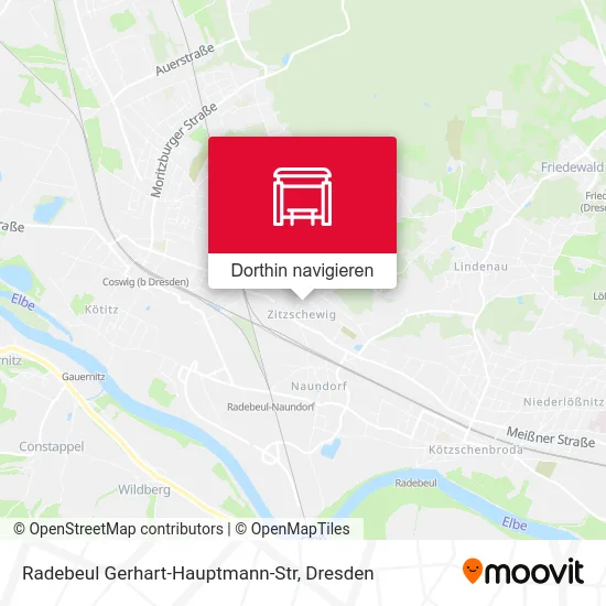Radebeul Gerhart-Hauptmann-Str Karte