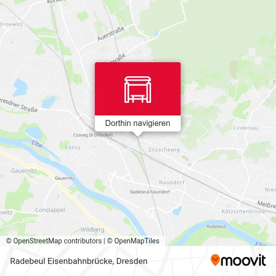 Radebeul Eisenbahnbrücke Karte