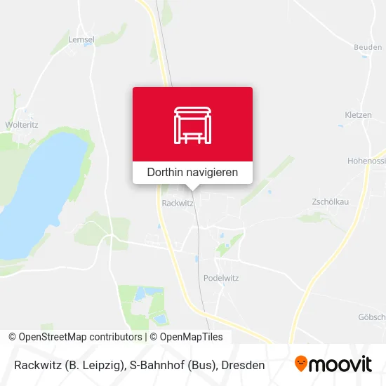 Rackwitz (B. Leipzig), S-Bahnhof (Bus) Karte