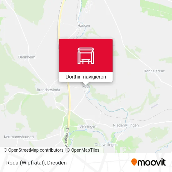 Roda (Wipfratal) Karte