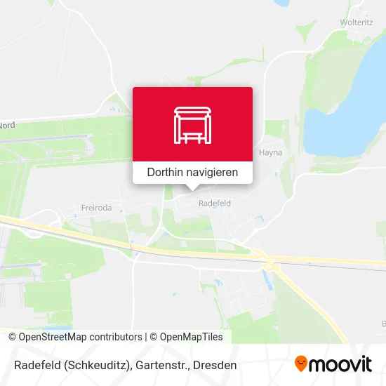 Radefeld (Schkeuditz), Gartenstr. Karte