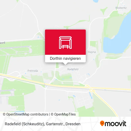 Radefeld (Schkeuditz), Gartenstr. Karte