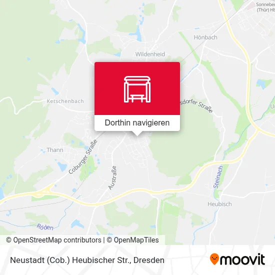 Neustadt (Cob.) Heubischer Str. Karte