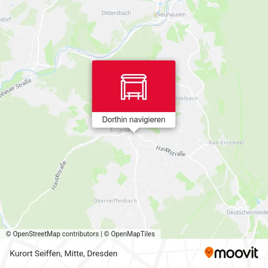 Kurort Seiffen, Mitte Karte