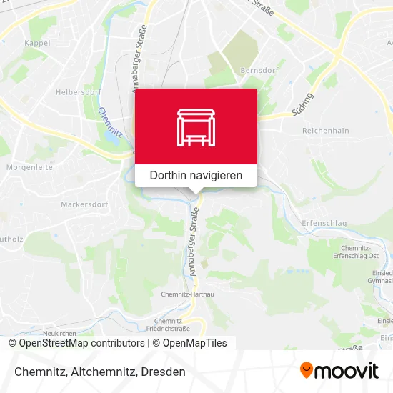 Chemnitz, Altchemnitz Karte
