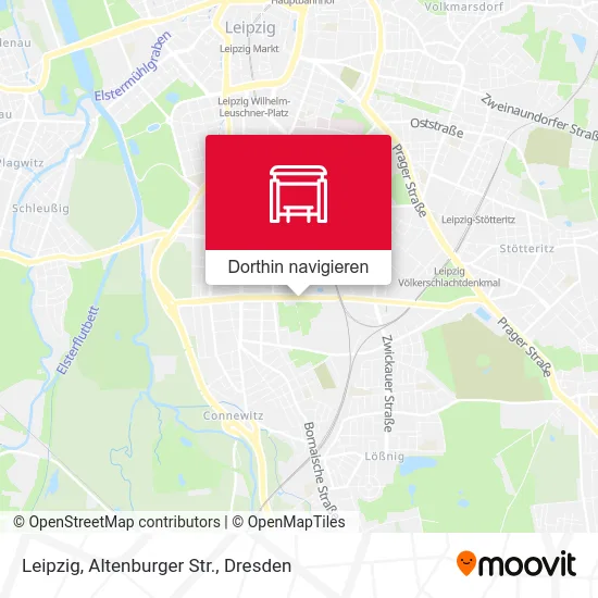 Leipzig, Altenburger Str. Karte