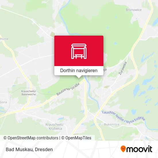 Bad Muskau Karte