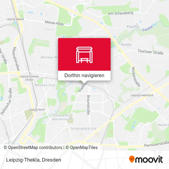 Leipzig-Thekla Karte