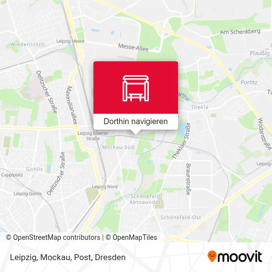 Leipzig, Mockau, Post Karte