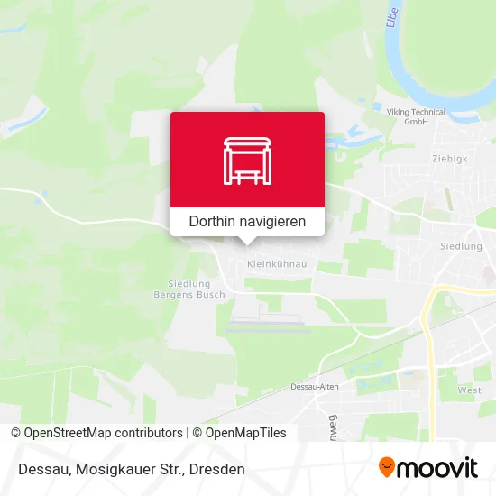Dessau, Mosigkauer Str. Karte