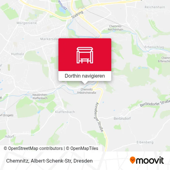 Chemnitz, Albert-Schenk-Str Karte