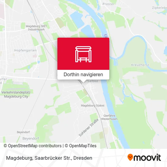 Magdeburg, Saarbrücker Str. Karte