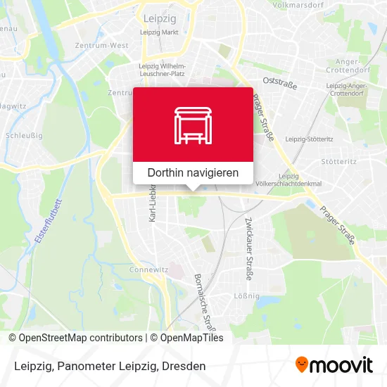 Leipzig, Panometer Leipzig Karte