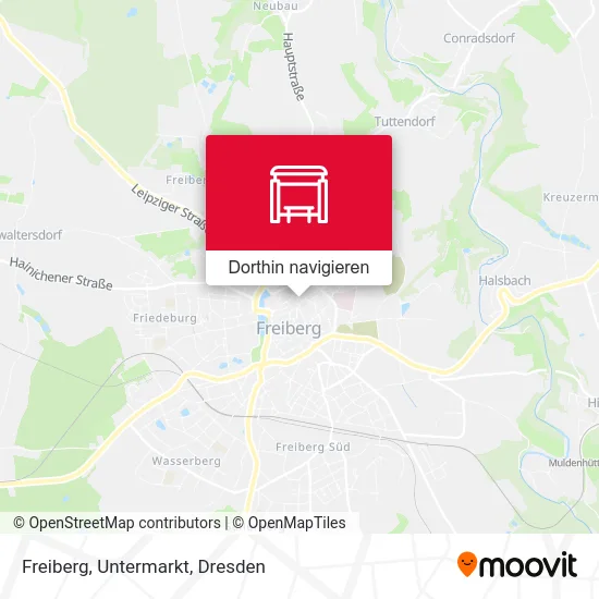 Freiberg, Untermarkt Karte