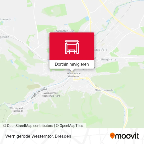 Wernigerode Westerntor Karte
