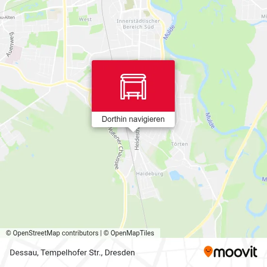 Dessau, Tempelhofer Str. Karte